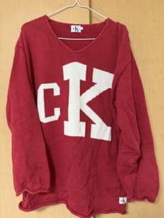 Calvin Klein Jeans ロゴニット レッド Lのサムネイル