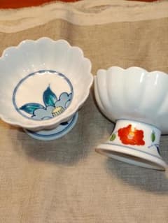 伊万里焼染錦花絵高台小鉢2個10,7cm - メルカリ