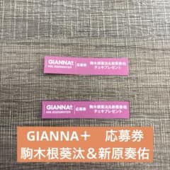 GIANNA＋#06 2025 winter 駒木根葵汰＆新原奏佑 応募券 2枚のサムネイル
