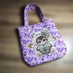 泰*子様 コヤンイサムチョン&猫ちゃんパネル ふっくらト–トバッグ