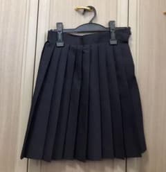 制服　膝丈スカート　紺色のサムネイル