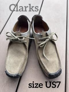 モカシン クラークス　ヴィンテージ　US7 Clarks スウェード　ナタリーのサムネイル