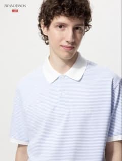 UNIQLO JW ANDERSON ドライカノコボーダーポロシャツ Mサイズのサムネイル
