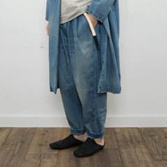 dulcamara ダメージデニムオーバータックパンツのサムネイル