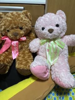AMUFUN Lovely Rose Bear ぬいぐるみ 2体セットのサムネイル
