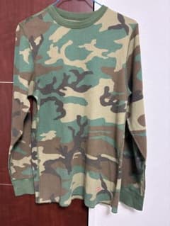 SUPREME Hanes カモフラージュ・迷彩カーキ　サーマルロンT SUPREME x Hanes迷彩サーマル ロンT - メルカリ