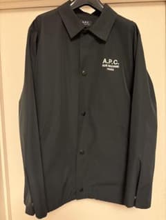 A.P.C. ポリエステルコットン コーチジャケット ブラック【Sサイズ】