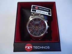 TECHNOS クロノグラフ 腕時計 ブラウンのサムネイル