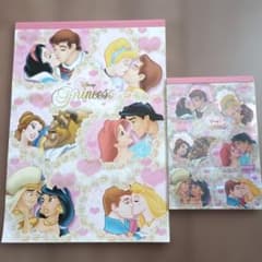 디즈니 프린세스 레터 패드 메모 2권 세트