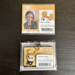 TWICE オンラインくじ　ジヒョ ぷっくりキーホルダー　購入特典ステッカーのサムネイル