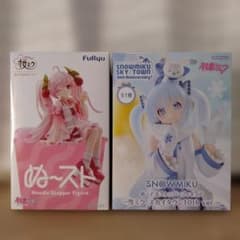 初音ミク】桜ミク 雪ミク ぬーどるストッパーフィギュア2点セット