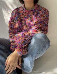 カラフルボリュームスリーブ　ハンドメイド　セーター　ニット　NYDOLLのサムネイル
