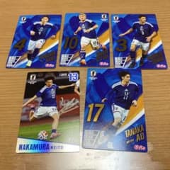 サッカー日本代表 ぷっちょ カード 5枚セットのサムネイル