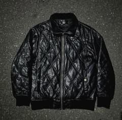 archive leather jacket 黒 ファー Y2K グランジ - メルカリ