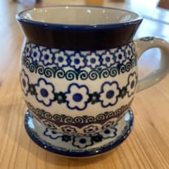 美品　ポーリッシュポタリー　カップ&ソーサーのサムネイル