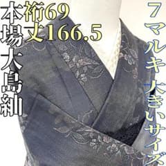 着物と帯 時流】オ24131s◇本場大島紬◇大きいサイズ 7マルキ - メルカリ
