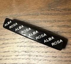ALBA ROSA ロゴ ヘアバレッタ ブラックのサムネイル