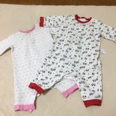 ユニクロ カバーオール 2枚セット 60・70のサムネイル