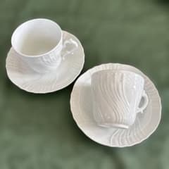 Richard Ginori ベッキオホワイト コーヒーカップ＆ソーサー 2客