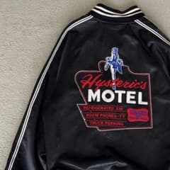 ✨希少✨ ヒステリックグラマー 両面刺繍ロゴ サテンジャケット М