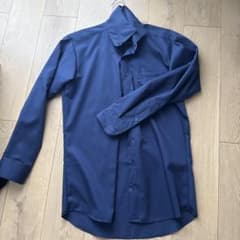 ORIHICA 長袖ドレスシャツ M(39-80) ネイビーのサムネイル