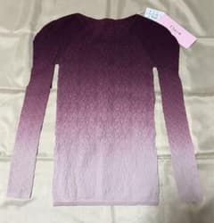 チャコット ノーソーイング ニットトップ 大人用Mサイズ（ラズベリー