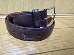 リーガル　ダークブラウン レザー ベルト 約100cmのサムネイル