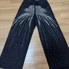 OPIUM Rhinestone wide buggy denimのサムネイル