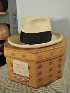 高級！Vintage GENUINE PANAMA HAT 7 1/4 58cm