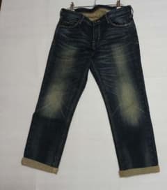 レディースデニム　クロップドパンツ8分丈　W78