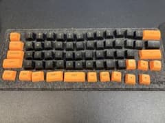 メカニカルキーボード用 キーキャップセット ブラック×オレンジのサムネイル