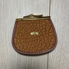 PORTER 二つ折り財布 シルバー ラウンド ポーター 財布 ヌメ革 銀箔