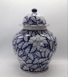 中国　清時代　染付　蓋付大壺　送料込み250221 中国 清時代 染付 蓋付大壺 送料込み250221 - メルカリ