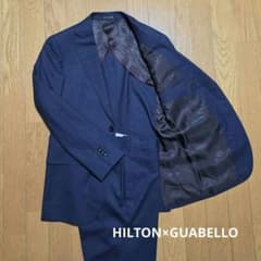 新品未使用 HILTON×GUABELLO スーツ YA4 紺チェック - メルカリ