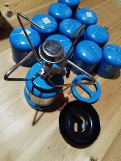 新品未使用！B型コンロ ガス式アウトドアコンロ ガス缶10個付き（引き取りのみ）のサムネイル