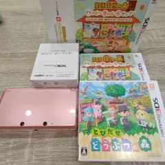 ニンテンドー 3DS ピンク 本体 NFCリーダー ソフトセットのサムネイル
