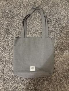 zara エコバッグ グレー - メルカリ