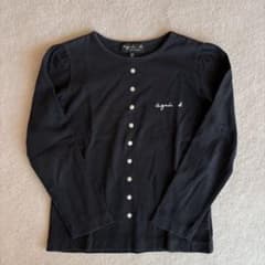 agnès b. アンファン　ブラック 長袖Tシャツ 8歳のサムネイル