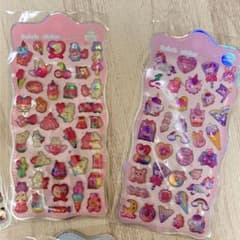 キャンディシール　ぷくぷくシール　2枚セット　オーロラ　レインボーのサムネイル
