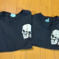 GASBAGHEAD スカルプリント Vネック Tシャツ 2枚セットのサムネイル