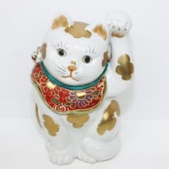 九谷焼 八幡窯 招き猫 金ブチ 置物 招福 縁起物 九谷焼 八幡窯 招き猫 金ブチ 置物 招福 縁起物 - メルカリ