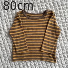 UNIQLO ベビー ボーダー 長袖カットソー 80cmのサムネイル