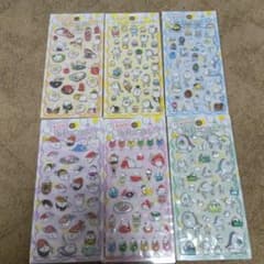 【国内正規品】たまごあし　ぷっくりシール6種セット