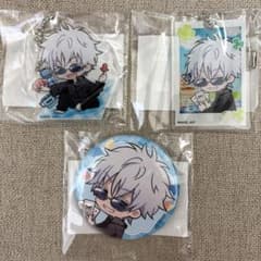 呪術廻戦 まるくじ Enjoy!Picnic 五条悟 缶バッジ アクキーのサムネイル