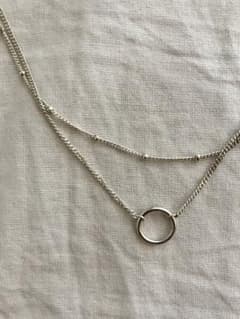 二連　チェーン　ネックレス　925 silverのサムネイル