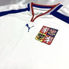 PUMA チェコ代表 EURO2000 アウェイユニフォーム/ゲームシャツ XL PUMA チェコ代表 EURO2000 アウェイユニフォーム/ゲームシャツ XL