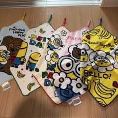ミニオン ループ付きハンドタオル 5枚セットのサムネイル