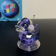 スワロフスキー Happy Duck ハッピーダック DJパープル　|4175| スワロフスキー Happy Duck ハッピーダック DJ パープル - メルカリ