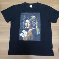 フェルメール Tシャツ タバコ ドル札 真珠の耳飾りの少女 - メルカリ