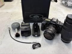 動作未確認】 Canon EOS650一眼レフカメラ レンズ2本 ケース付き